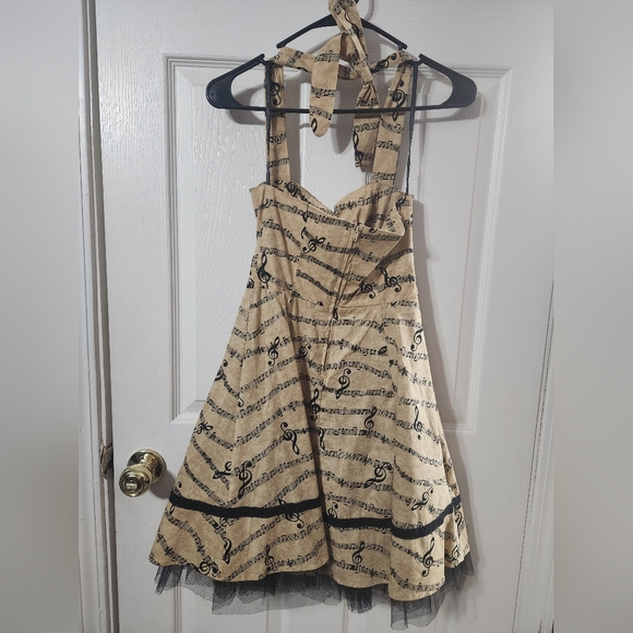 Hot Topic Music Note Halter Dress - Picture 3 of 4